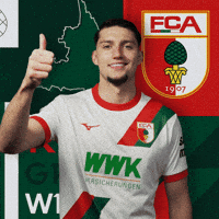 Football Smile GIF by FC Augsburg 1907