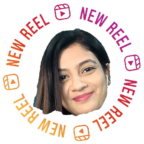 Shweta New Reel Sticker by BORN ON INSTAGRAM