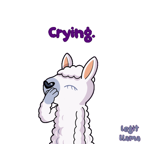 Sheep Crying Lol Sticker by VeeFriends