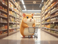 Notyourcleo hamster grocery cute hamster grocery shopping GIF