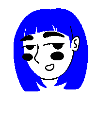 Electric Blue Doodle Sticker by MACA hair studio