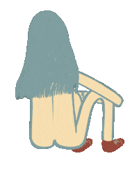Hugging Chilling Sticker