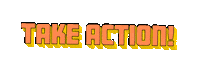 Takeaction Sticker by Sparks Magazine