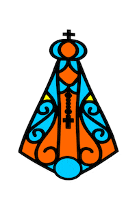 Nossa Senhora Aparecida Santa Sticker