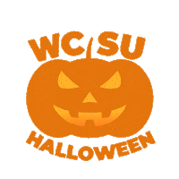 Jack O Lantern Happy Halloween Sticker by WCSU