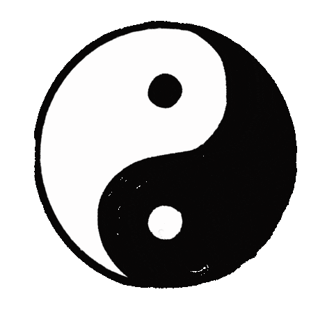 Happy Yin Yang Sticker