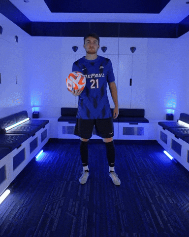 Mens Soccer GIF by DePaul Athletics