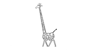 giraffe GIF by Zanahoria Sarcástica