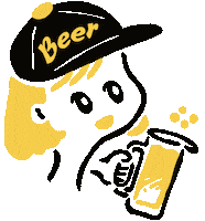 Beer 酒 Sticker by ojiya_oyaji