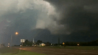 Lighting Illuminates Texas Sky During Severe Storm and Tornado Warning