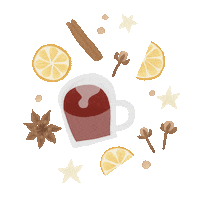 Mulled Wine Drink Sticker by artnis