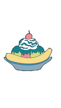 Dessert Banana Sticker