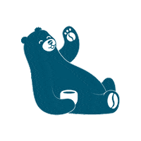 Bear Hello Sticker by Huggs Coffee