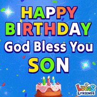 Happy Birthday GIF by Lucas and Friends by RV AppStudios