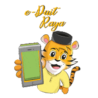 maybank tiger raya lebaran aidilfitri Sticker