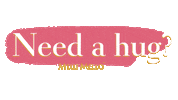 Pink Hug Sticker by Melli Mello