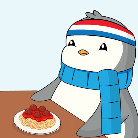 Hungry Bon Appetit GIF by Pudgy Penguins