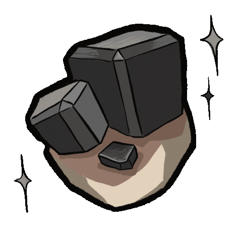 molarink sparkle crystal stone animal crossing Sticker