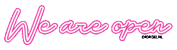 We Are Open Sticker by Diordie