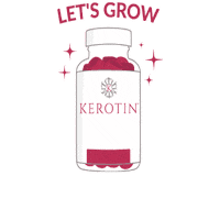 Lets Grow Sticker by Kerotin Hair Care