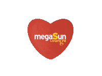 Heart Sunshine Sticker by megaSun lounge