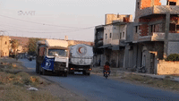 International Aid Convoy Arrives in Opposition-Controlled Northern Homs Province