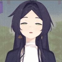 Thinking Vtuber GIF