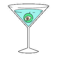 sethsafety drink martini eyeball sethsafety Sticker