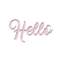 Violet Hello Sticker