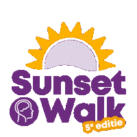 We Did It Sunset Sticker by Hersenstichting