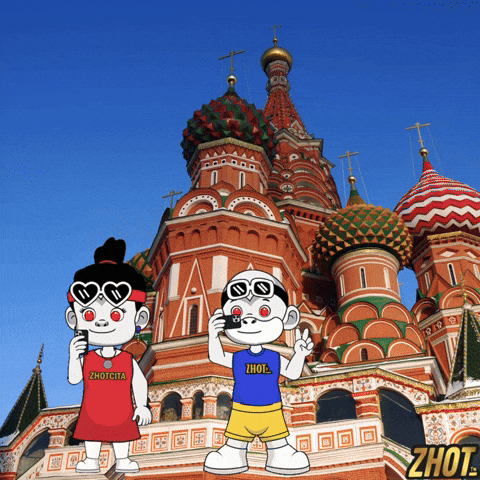 Red Square Kremlin GIF by Zhotcita
