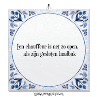 Wijsheid Vertrouwen Sticker by Tegelspreuken.nl