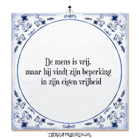 Humor Reflectie Sticker by Tegelspreuken.nl