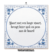 Comfort Wijsheid Sticker by Tegelspreuken.nl