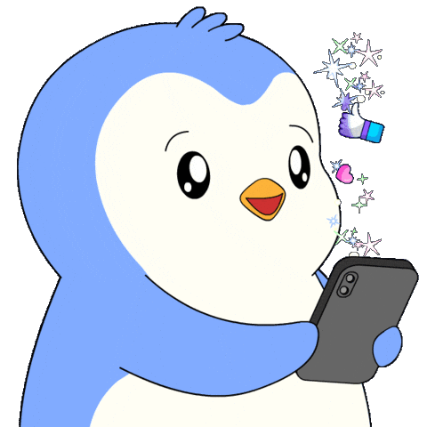 Artificial Intelligence Wow Sticker by Pudgy Penguins