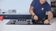 HerringboneKitchens kitchen hob carpentry kitchens GIF