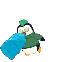 Water Bottle Summer Sticker by Pudgy Penguins