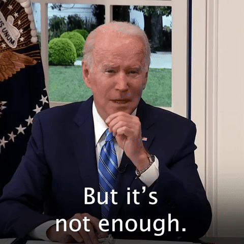 But it's not enough.