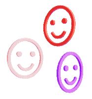 drasdos 3d abstract event smiley Sticker