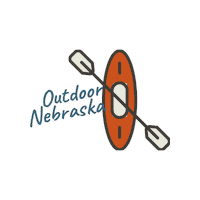 NEGameandParks water river nebraska kayak Sticker