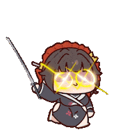 Angry Run Sticker
