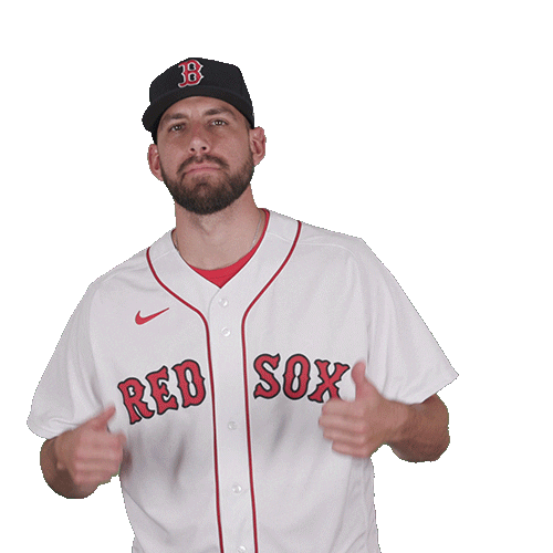 Red Sox Thumbs Up Sticker by Boston Red Sox