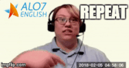 total physical response repeat GIF by ALO7.com