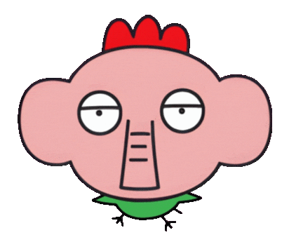 PHADS giphyupload かわいい 動物 ピンク Sticker