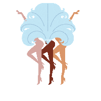 cabaretdiversity cabaret moulin rouge showgirls josephine Sticker
