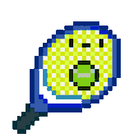 Pixel Tennis Sticker