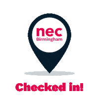necbirmingham here location pin exhibition Sticker