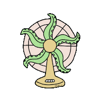 Sea Creature Spinning Sticker