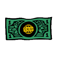 money bill Sticker by TEALER