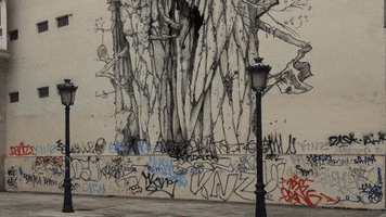street art loop GIF by A. L. Crego